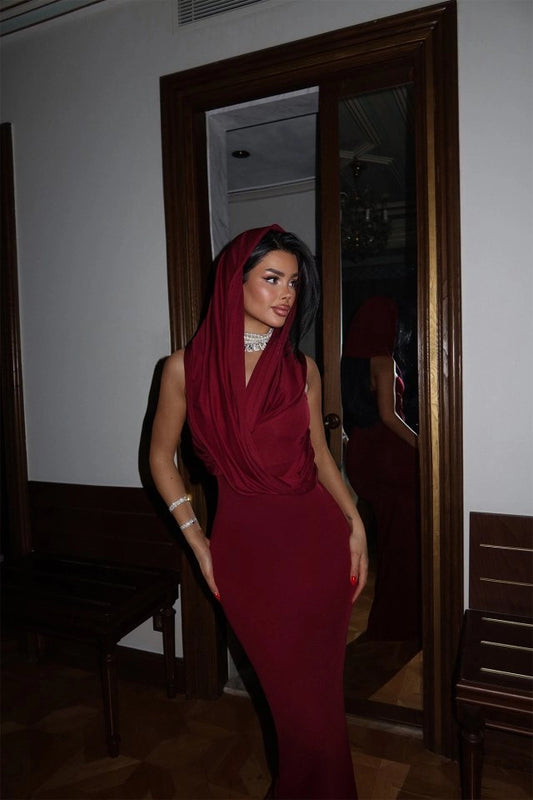 Vestido Longo Cor de Vinho