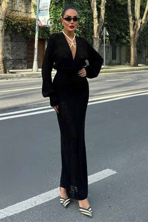 Vestido de Croche Decotado