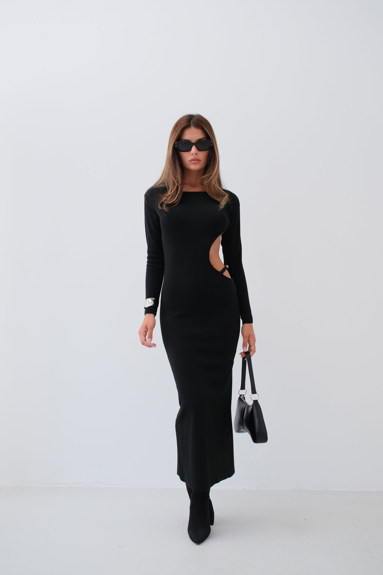 Vestido Gola - Preto