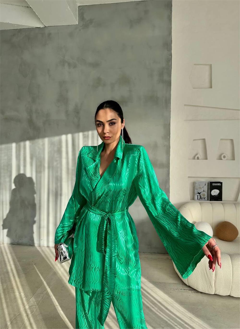 Blazer Cetim Verde