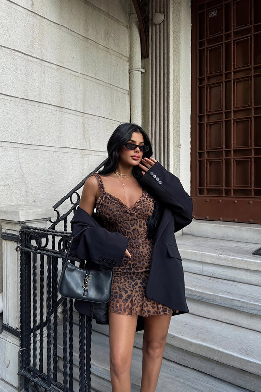 Mini Vestido Leopardo