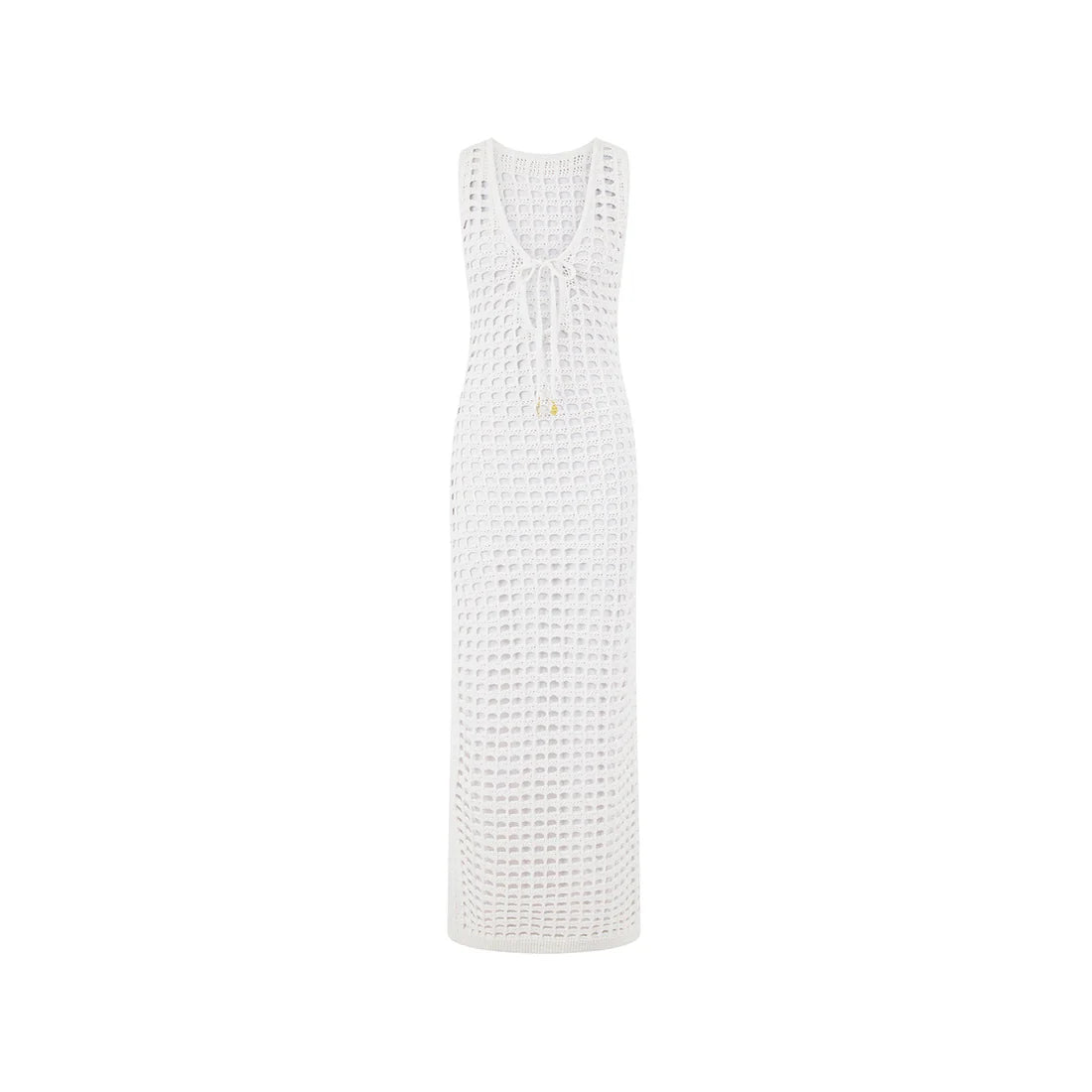 Vestido Maxi de Crochê - Marfim