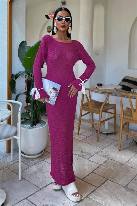 Vestido Malha costas em V