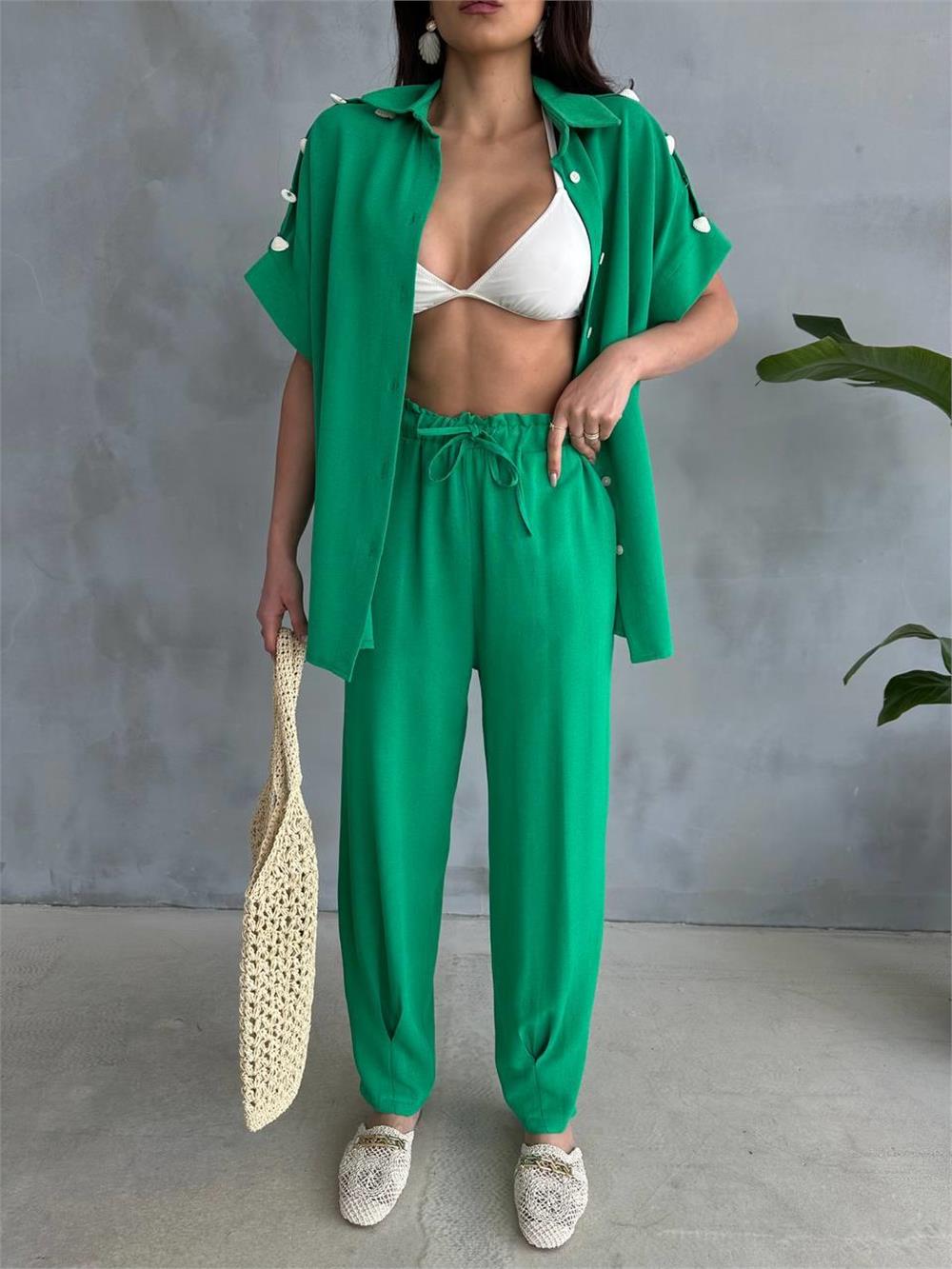 Calças Verde