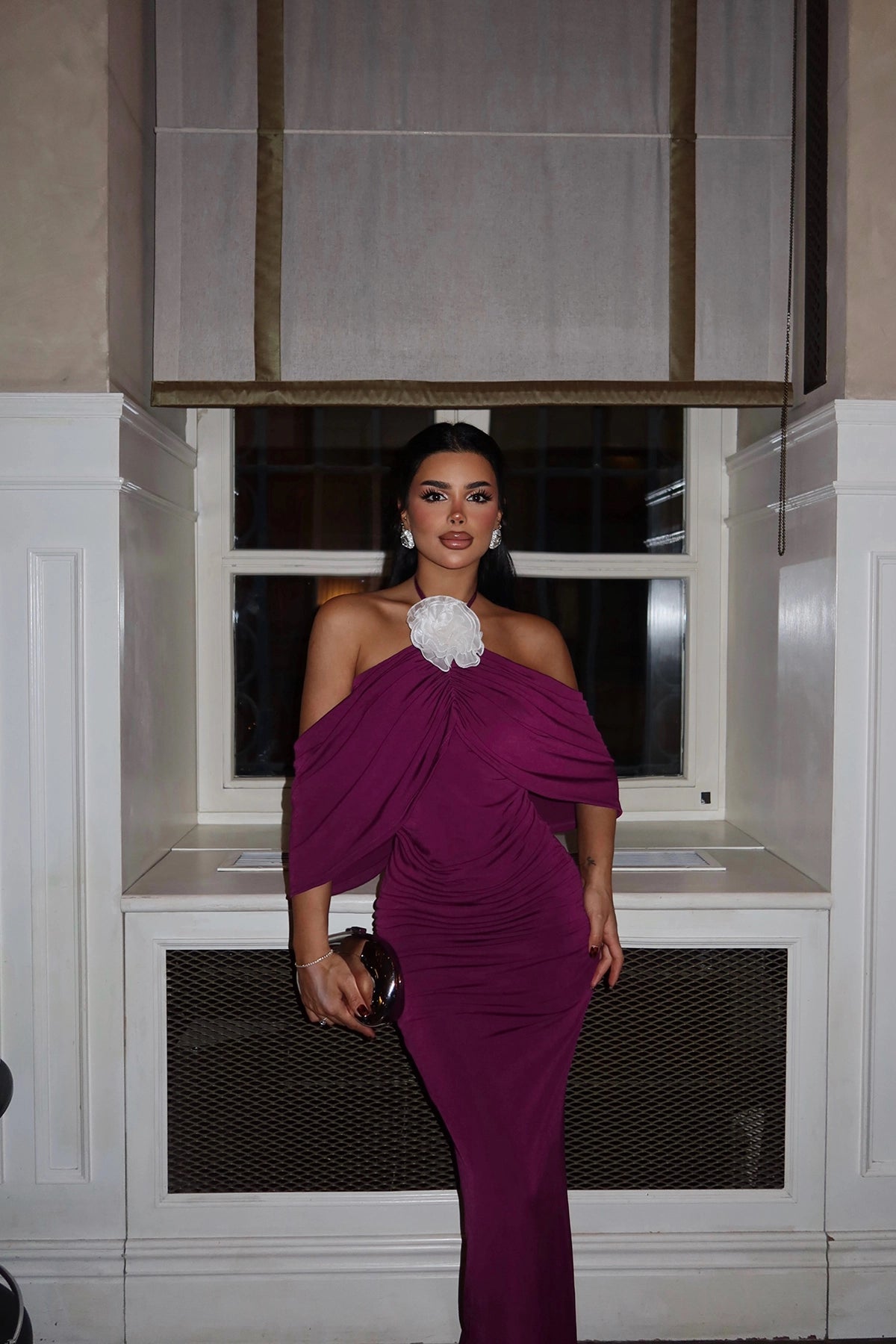 Vestido Longo c/ Rosa