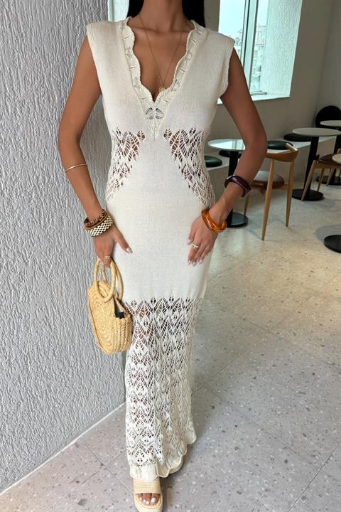 Vestido de Malha Openwork