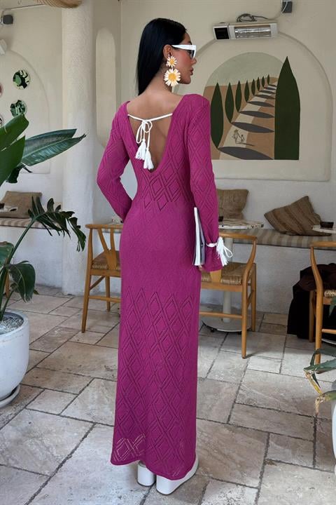 Vestido Malha costas em V