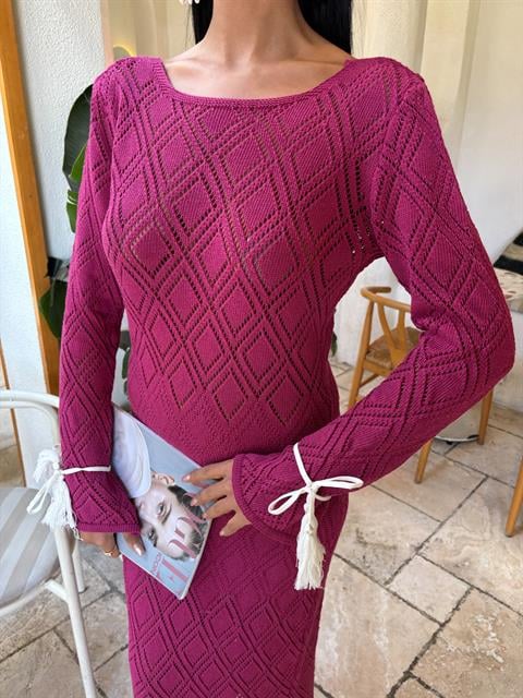 Vestido Malha costas em V