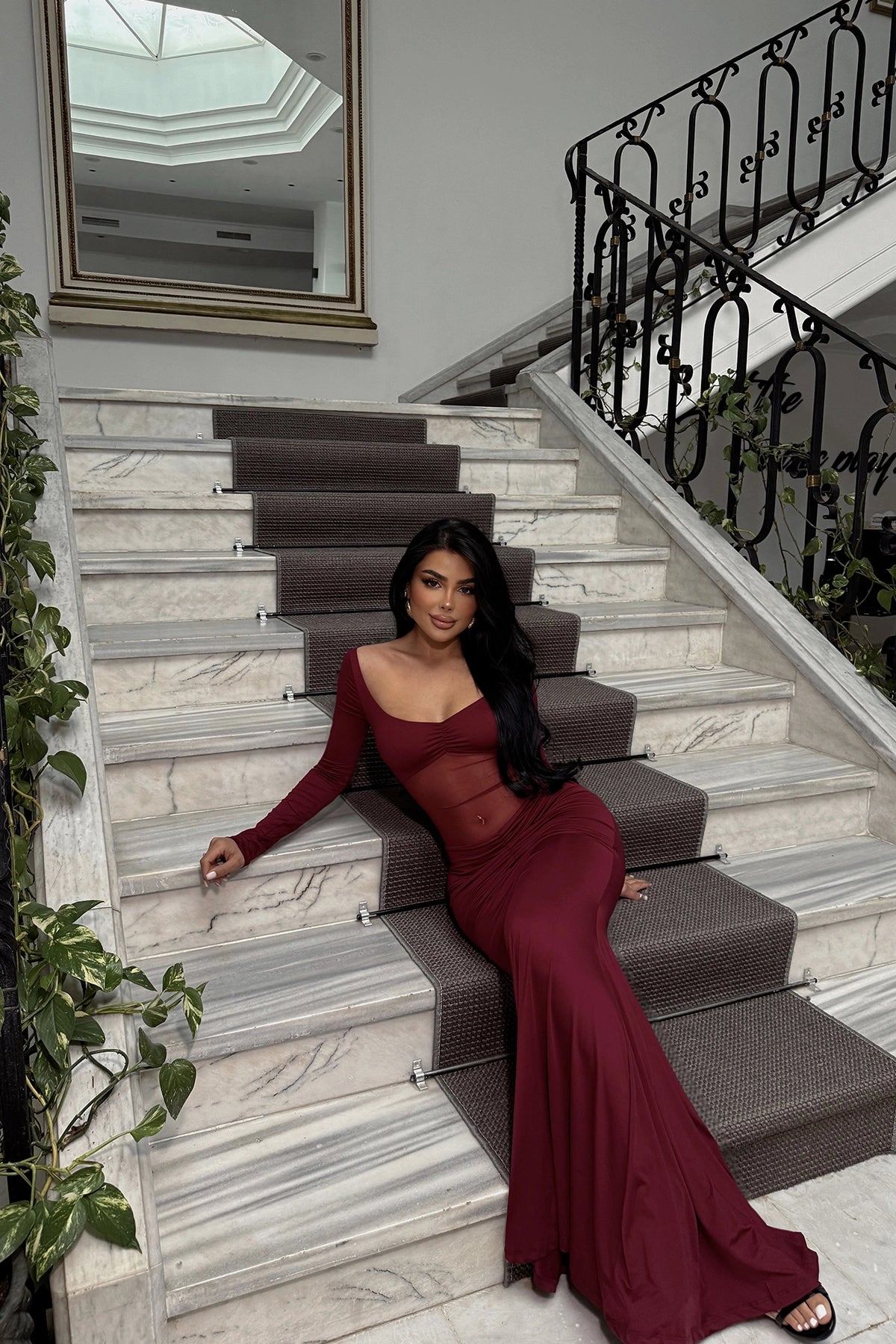 Vestido Longo Cherry