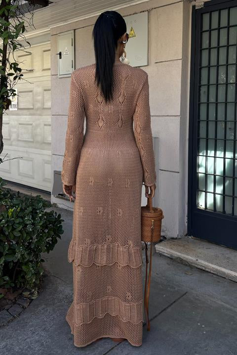 Vestido Étnico Marrom