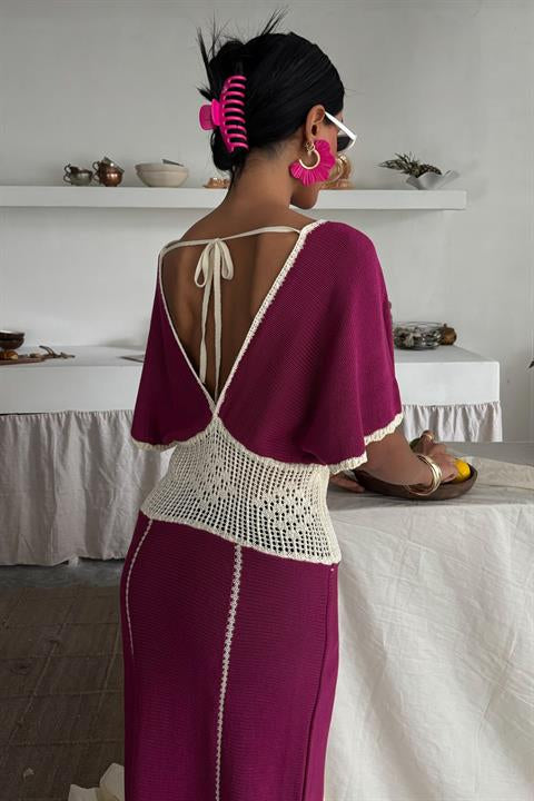 Vestido de Malha c/ decote em V