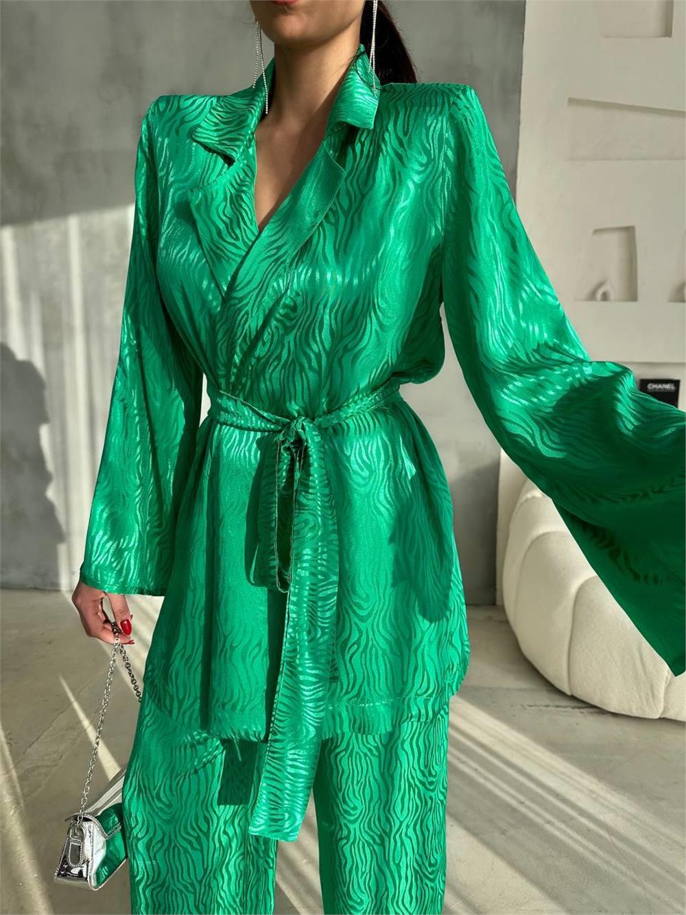 Blazer Cetim Verde