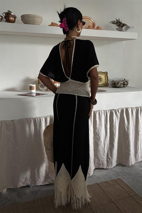 Vestido de Malha c/ decote V