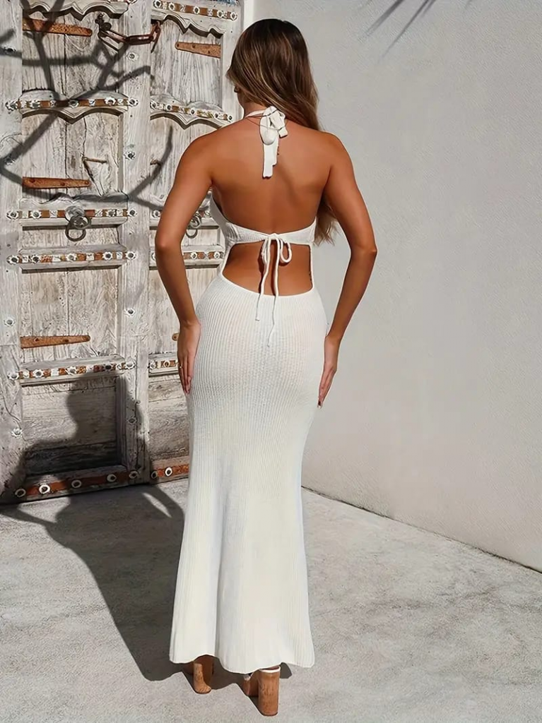 Vestido de Malha Longo Br