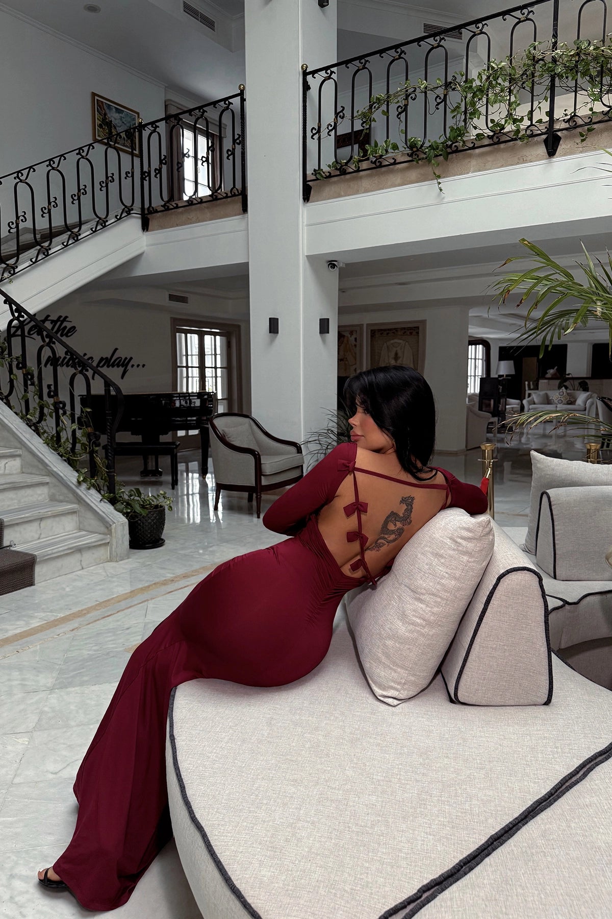 Vestido Longo Cherry