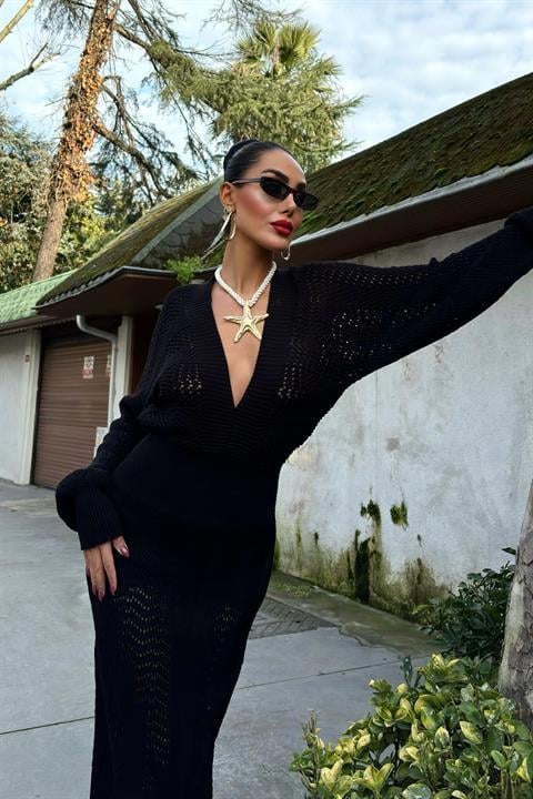 Vestido de Croche Decotado