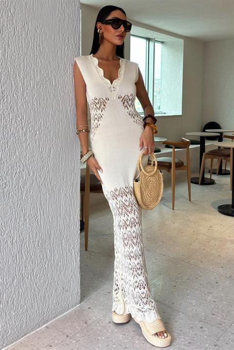 Vestido de Malha Openwork