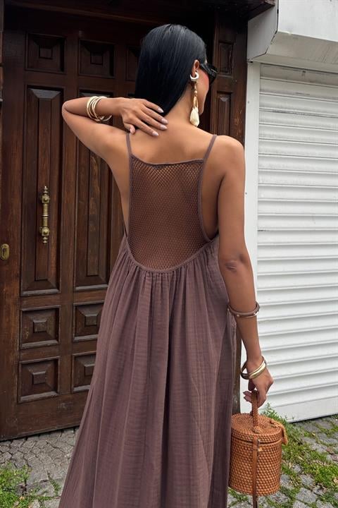 Vestido Mueslin Marrom