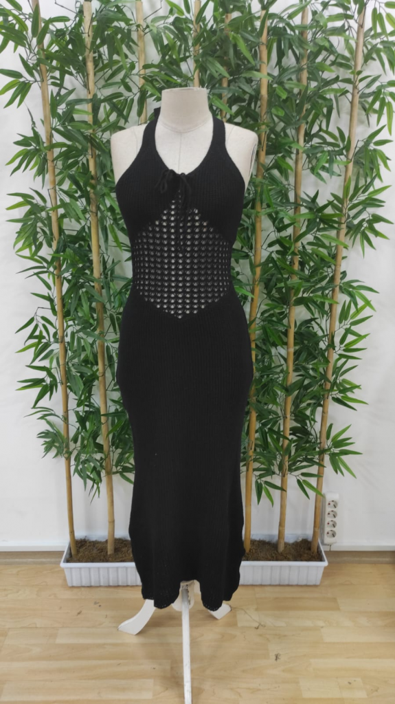 Vestido de Malha Longo Pr