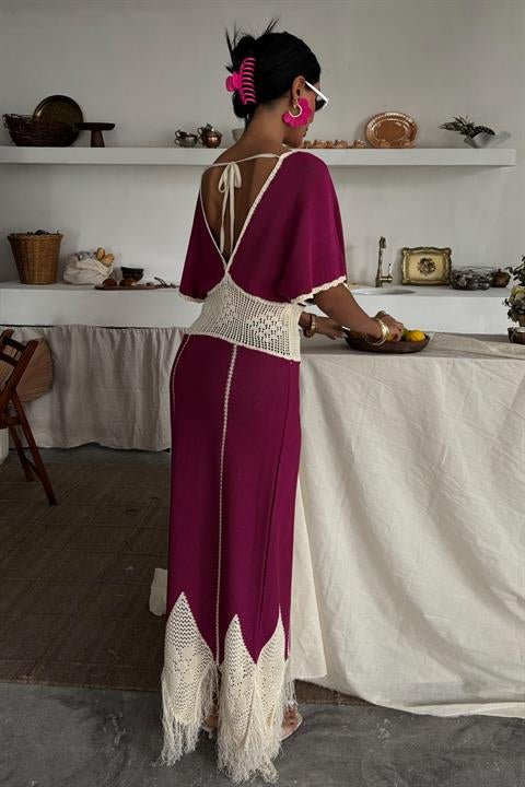 Vestido de Malha c/ decote em V