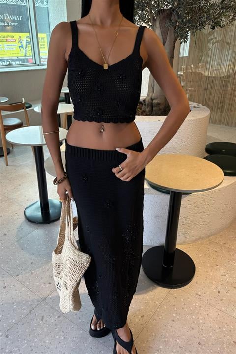 Saia de Malha Preto