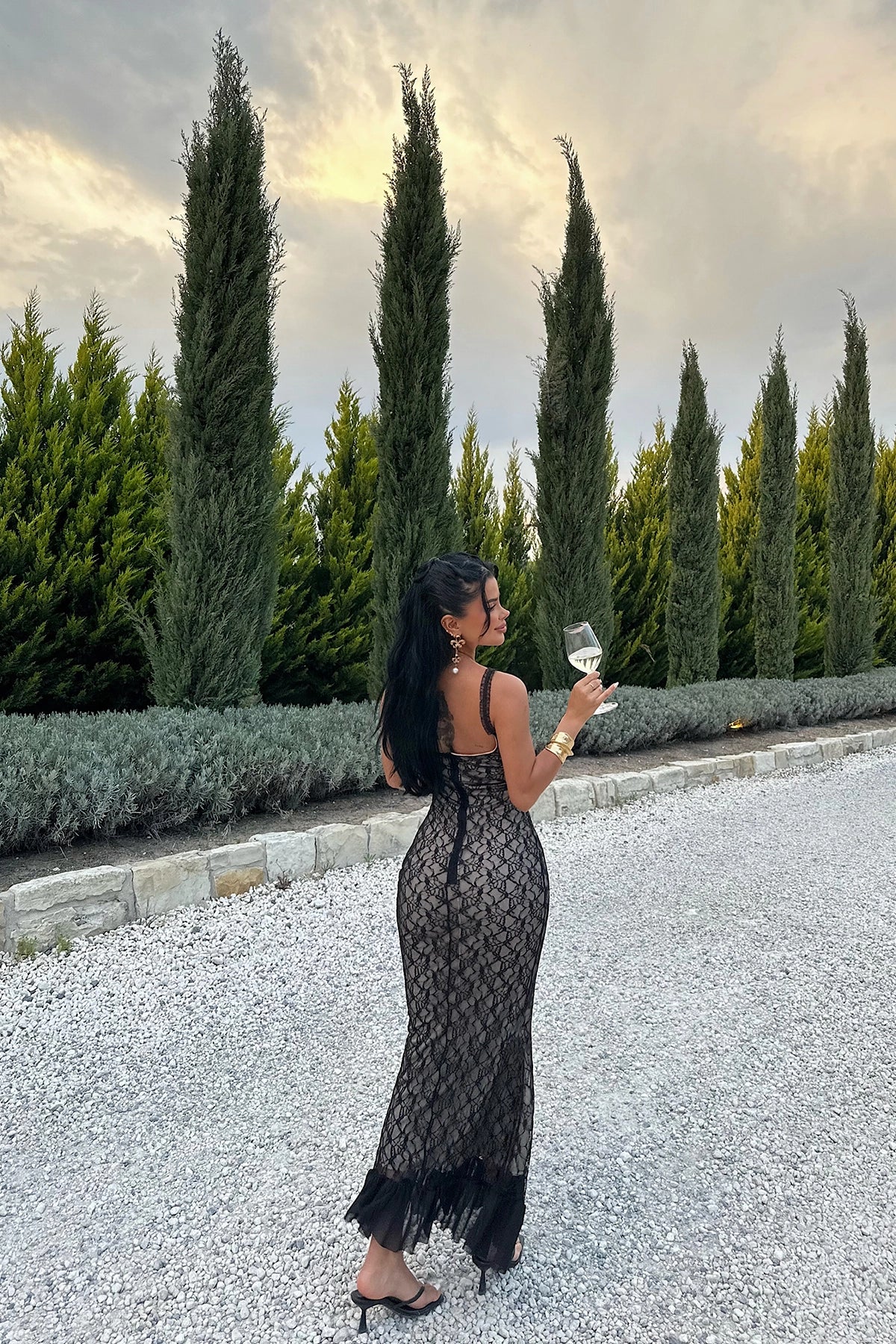 Vestido Longo Rendado