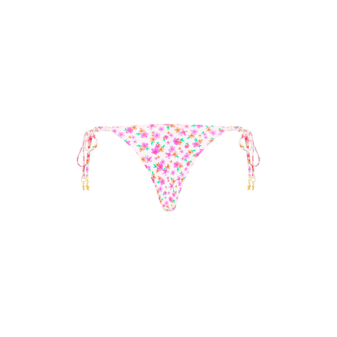 Cueca de biquíni com laço- Flamingo Flora