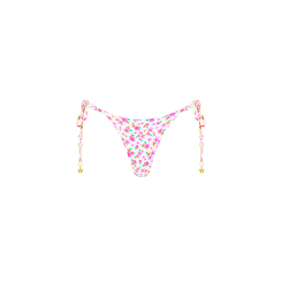 Cueca de biquíni com laço- Flamingo Flora