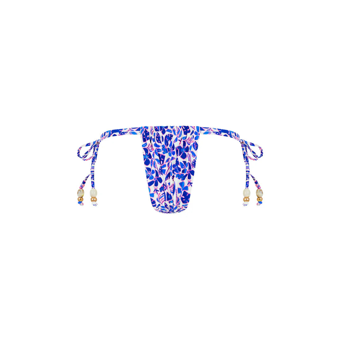 Cueca de biquíni fio dental laço - Ocean Colada