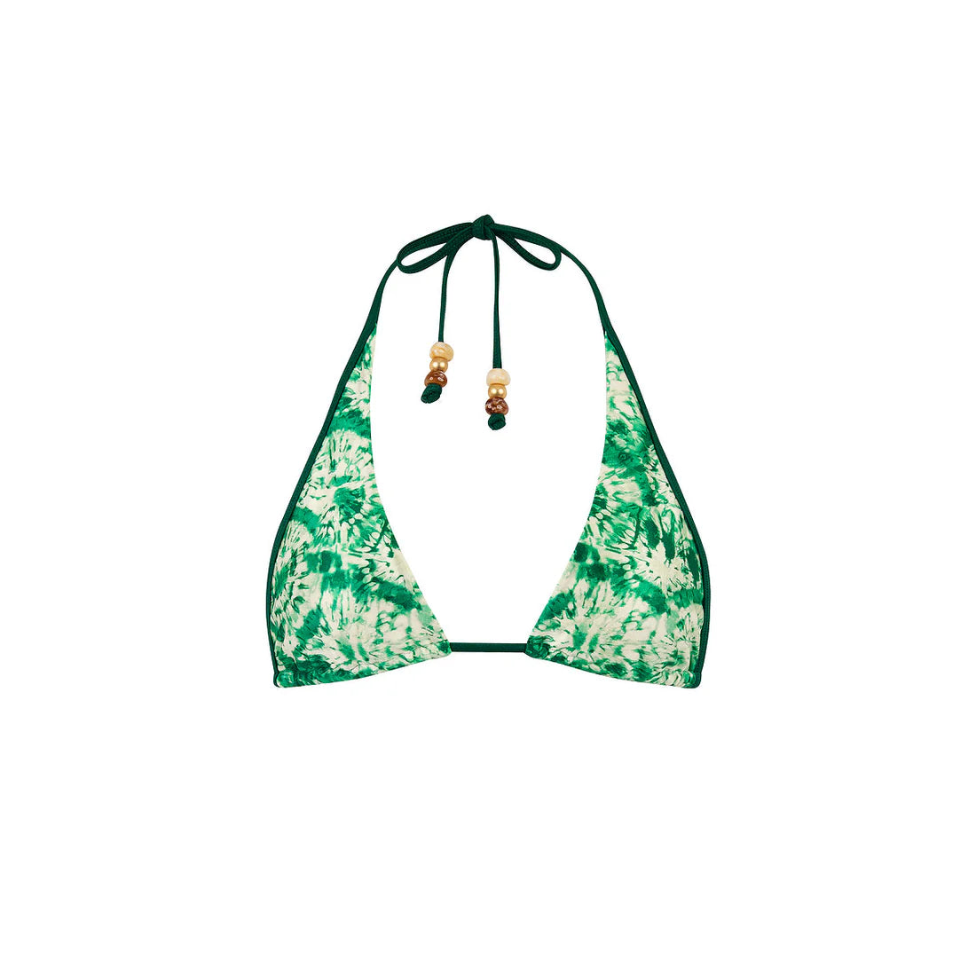 Top de Biquíni Bind Tie Halter - Emerald Tides