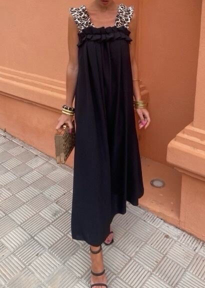 Vestido Longo Leopardo