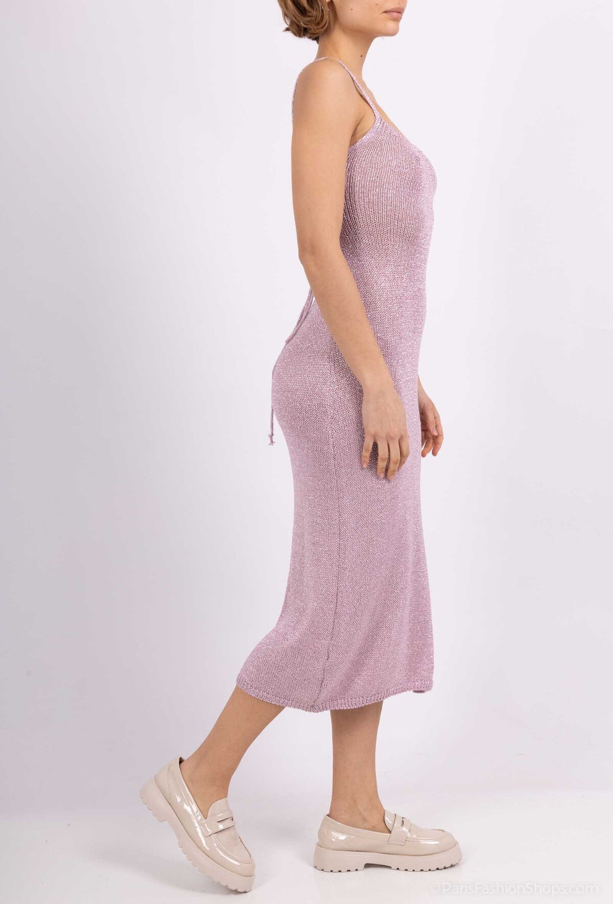 Vestido de Malha Brilhante