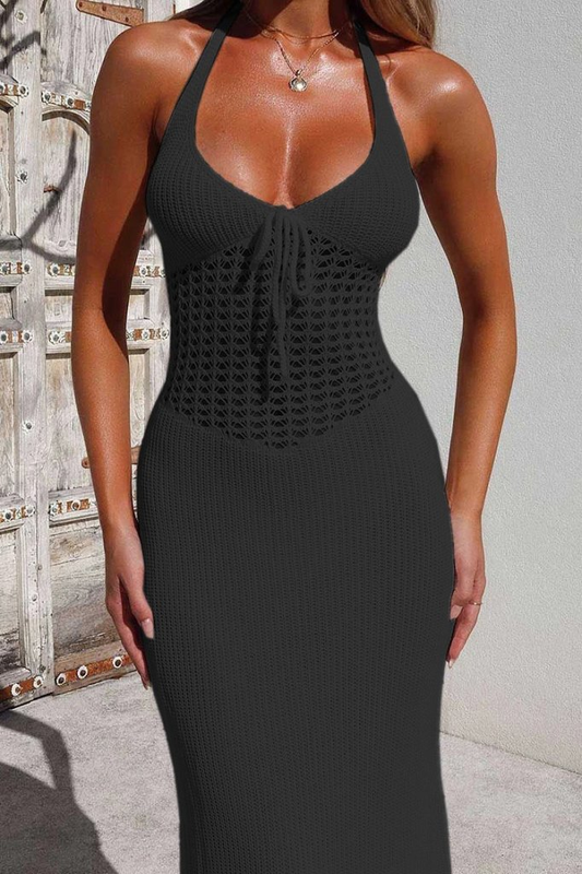 Vestido de Malha Longo Pr