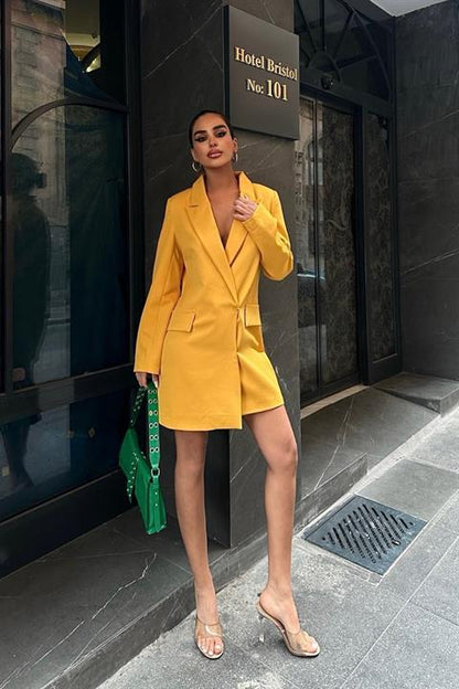 Vestido Blazer Mostarda