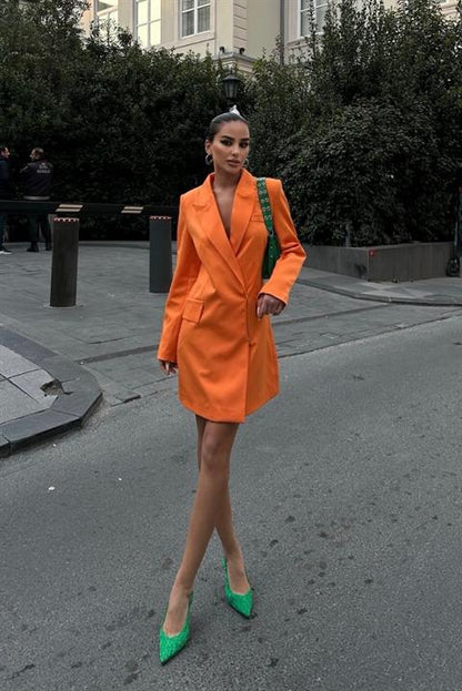 Vestido Blazer Laranja