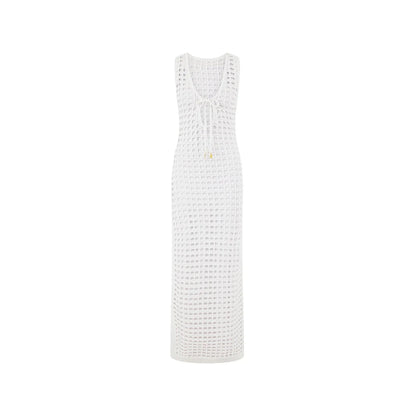 Vestido Maxi de Crochê - Marfim