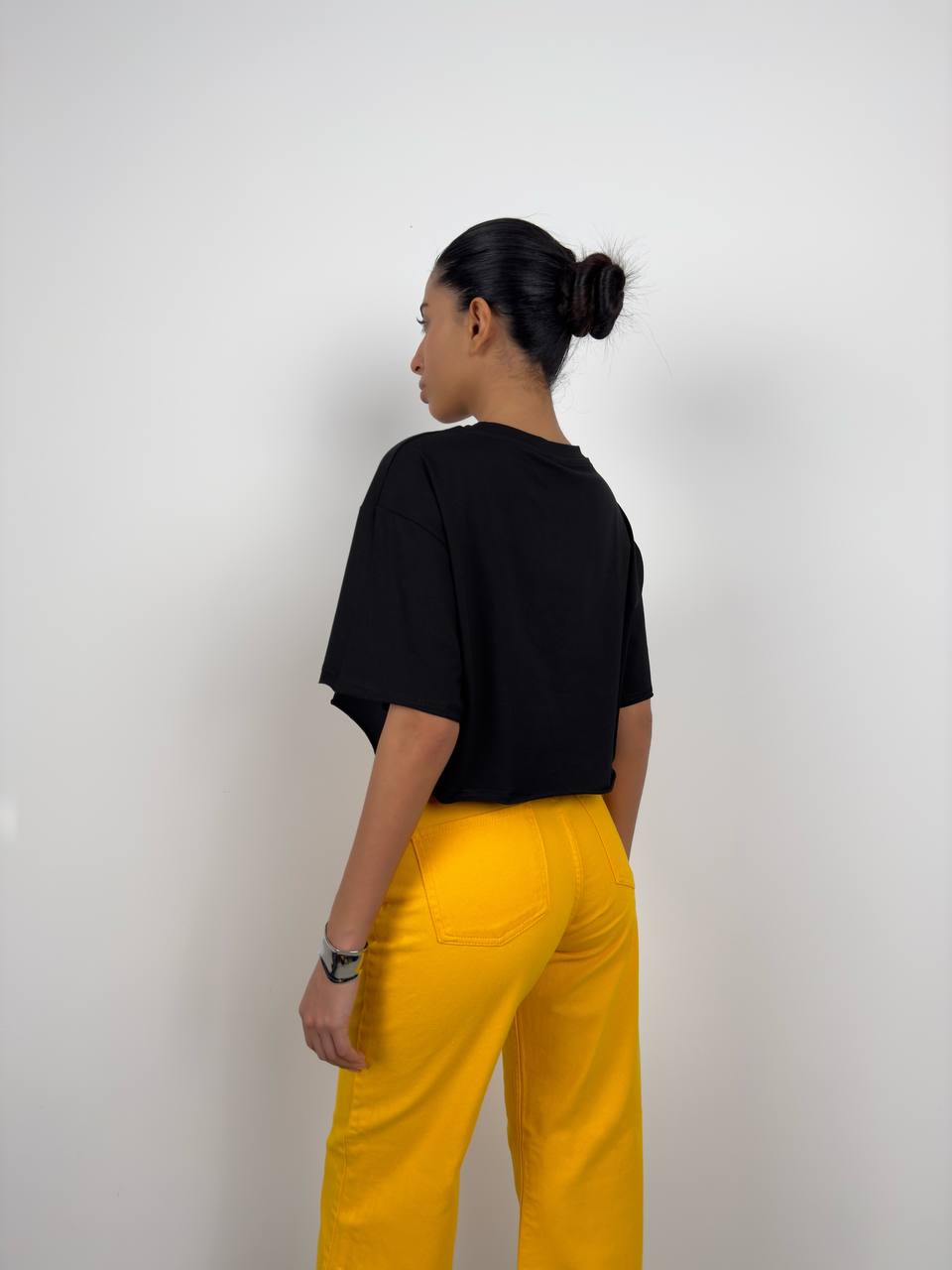 T-shirt Crop Básica Oversize