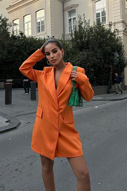 Vestido Blazer Laranja
