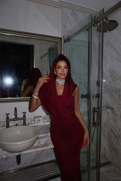 Vestido Longo Cor de Vinho