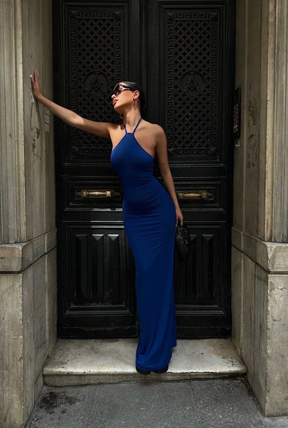 Vestido Maxi Azul