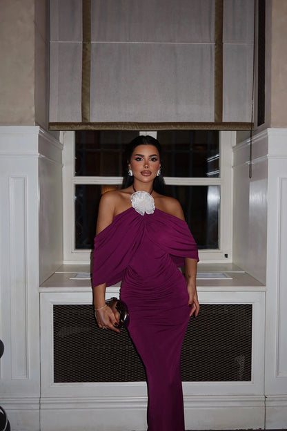 Vestido Longo c/ Rosa