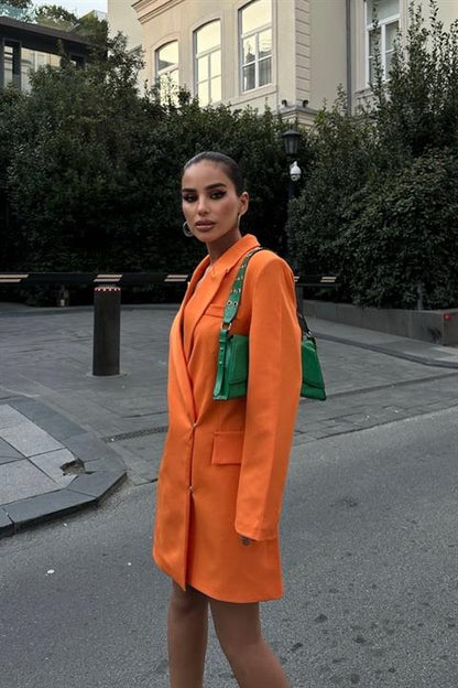 Vestido Blazer Laranja