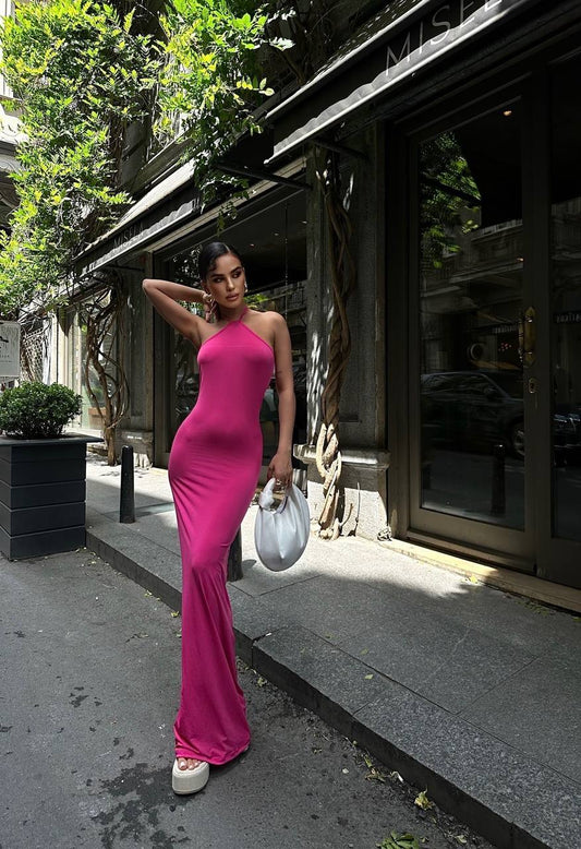 Vestido Maxi Rosa