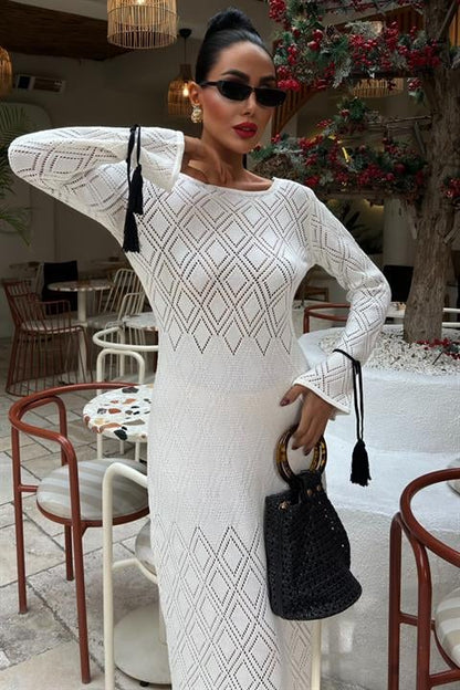 Vestido Renda c/ decote V