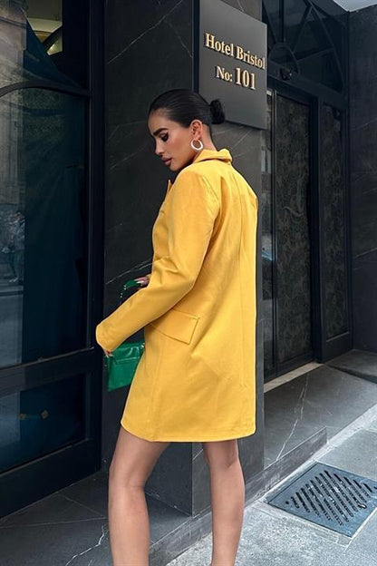 Vestido Blazer Mostarda