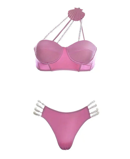 Conjunto Sereia Rosa Pérola