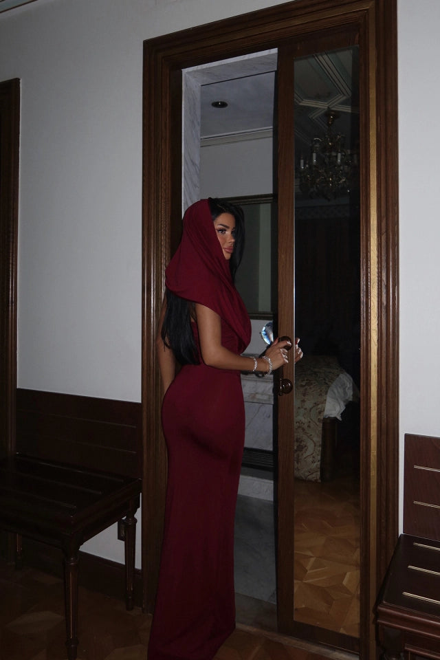 Vestido Longo Cor de Vinho