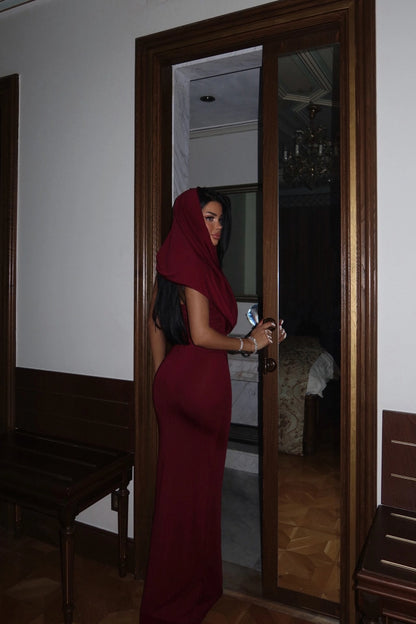Vestido Longo Cor de Vinho