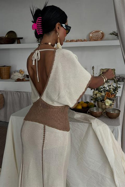 Vestido de Malha c/ Decote V
