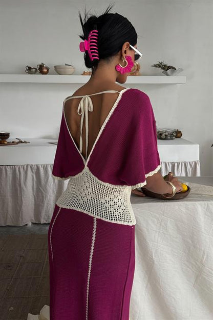 Vestido de Malha c/ decote em V